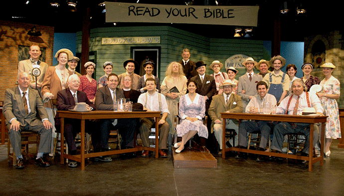 The cast of "Inherit-The-Wind"