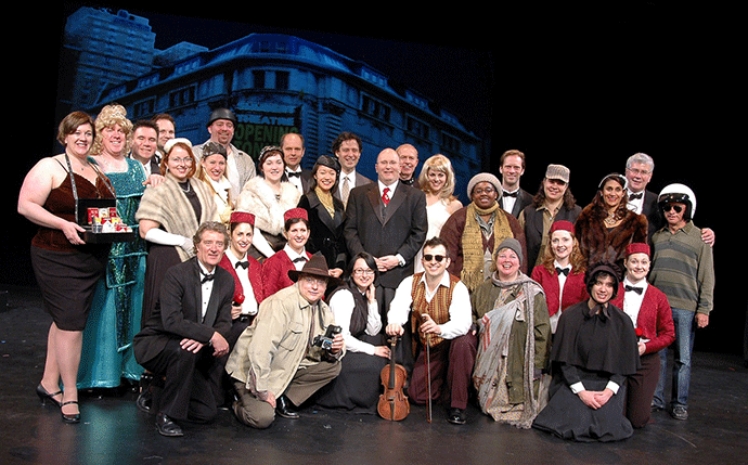 The cast of